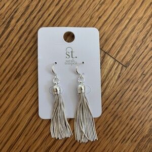 Silver tassel earrings - Never worn